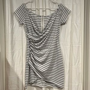 Cute Mini Dress White Black Youth L